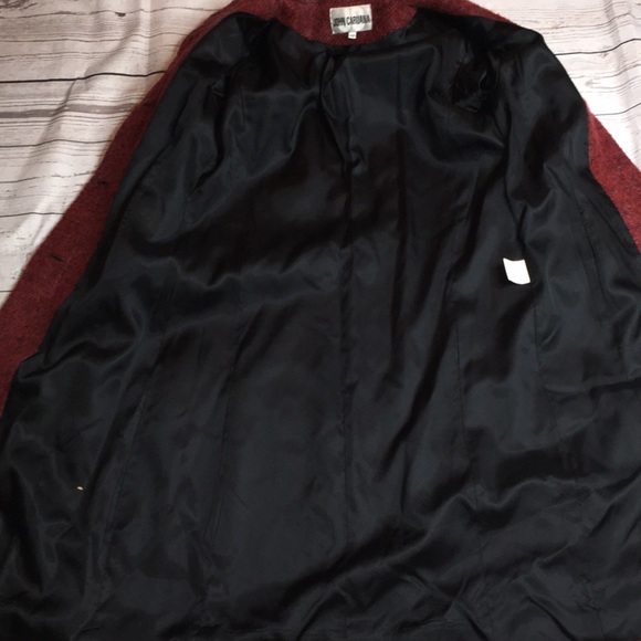 John Caruana Red Mohair blend EUC badazz  Stylists Coat - Picture 6 of 10
